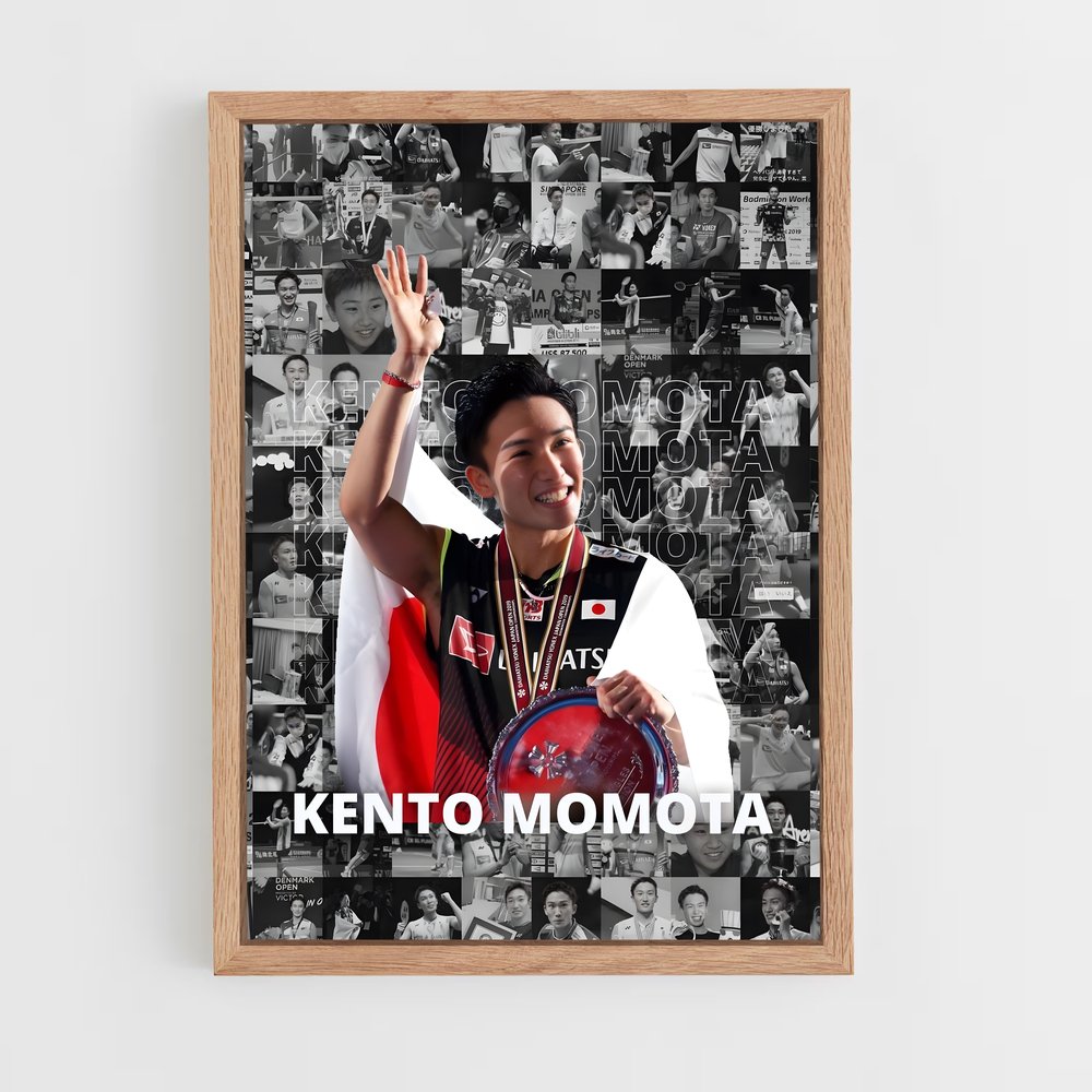 Poster Kento momota badminton (vue 4)
